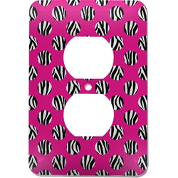 Zebra Print & Polka Dots Electric Outlet Plate