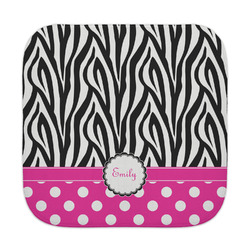 Zebra Print & Polka Dots Face Towel (Personalized)