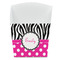 Zebra Print & Polka Dots French Fry Favor Box - Front View