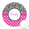 Zebra Print & Polka Dots Icing Circle - Medium - Front