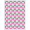 Zebra Print & Polka Dots Icing Circle - XSmall - Set of 35