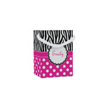 Zebra Print & Polka Dots Jewelry Gift Bags (Personalized)