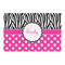 Zebra Print & Polka Dots Large Rectangle Car Magnets- Front/Main/Approval