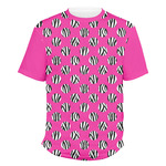 Zebra Print & Polka Dots Men's Crew T-Shirt - Medium