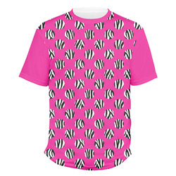 Zebra Print & Polka Dots Men's Crew T-Shirt - Large