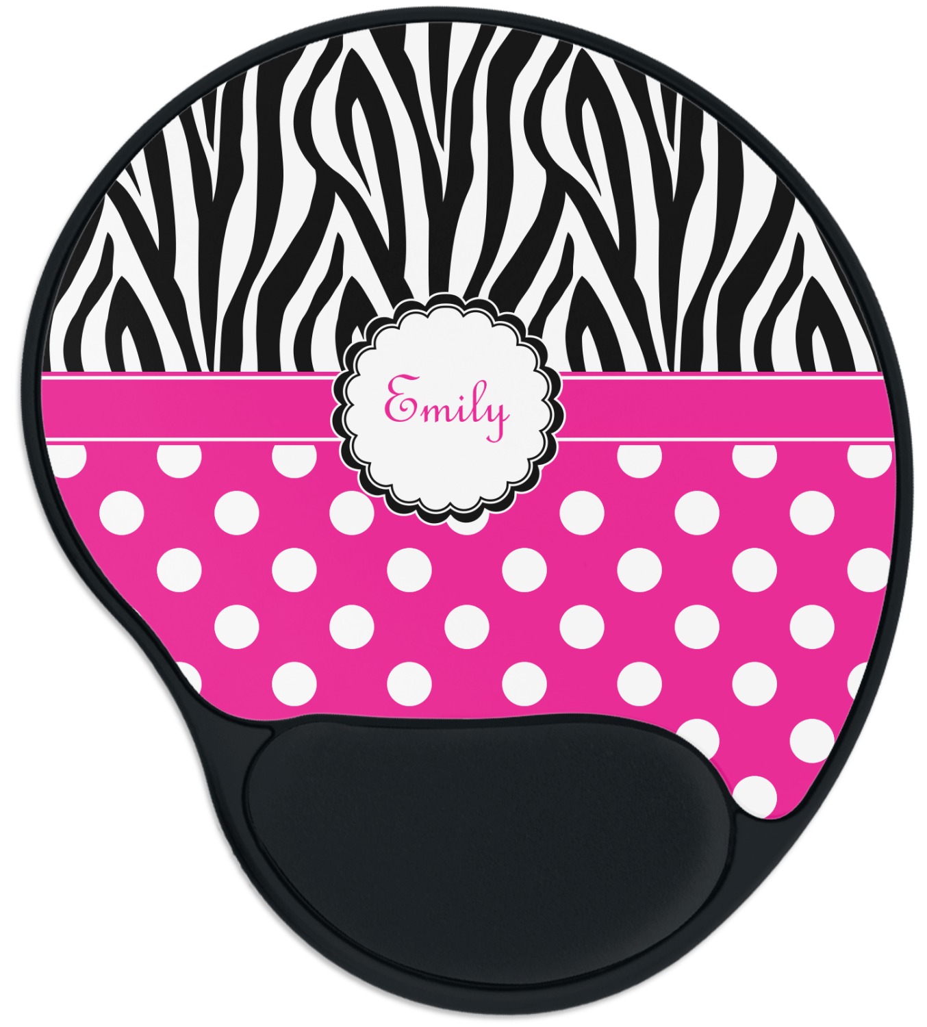 zebra print mouse pad