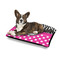 Zebra Print & Polka Dots Outdoor Dog Beds - Medium - IN CONTEXT