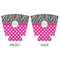 Zebra Print & Polka Dots Party Cup Sleeves - with bottom - APPROVAL