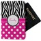 Zebra Print & Polka Dots Passport Holder - Main