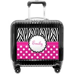 Zebra Print & Polka Dots Pilot / Flight Suitcase (Personalized)