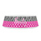 Zebra Print & Polka Dots Plastic Pet Bowls - Small - FRONT