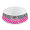 Zebra Print & Polka Dots Plastic Pet Bowls - Small - MAIN