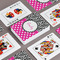 Zebra Print & Polka Dots Playing Cards - Front & Back View