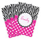 Zebra Print & Polka Dots Playing Cards - Hand Back View