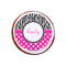 Zebra Print & Polka Dots Printed Icing Circle - XSmall - On Cookie