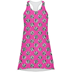 Zebra Print & Polka Dots Racerback Dress - Medium