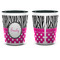 Zebra Print & Polka Dots Shot Glass - Two Tone - APPROVAL