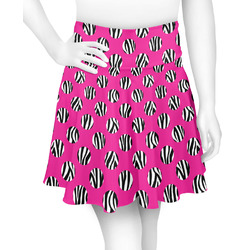 Zebra Print & Polka Dots Skater Skirt - Large