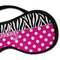 Zebra Print & Polka Dots Sleeping Eye Mask - DETAIL Large