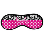 Zebra Print & Polka Dots Sleeping Eye Masks - Large (Personalized)