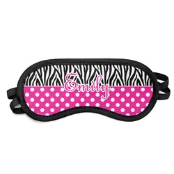 Zebra Print & Polka Dots Sleeping Eye Mask (Personalized)
