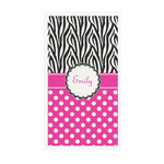 Zebra Print & Polka Dots Guest Paper Towels - Full Color - Standard (Personalized)