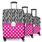 Zebra Print & Polka Dots Suitcase Set 1 - MAIN