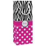 Zebra Print & Polka Dots Wine Gift Bags (Personalized)