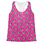 Zebra Print & Polka Dots Womens Racerback Tank Top - 2X Large