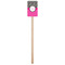 Zebra Print & Polka Dots Wooden 6.25" Stir Stick - Rectangular - Single Stick