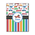 Transportation & Stripes Wood Print - 11x14 (Personalized)