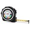 Transportation & Stripes 16 Foot Black & Silver Tape Measures - Front