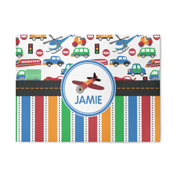 Transportation & Stripes 5' x 7' Indoor Area Rug (Personalized)