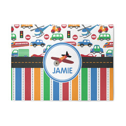 Transportation & Stripes 5' x 7' Patio Rug (Personalized)