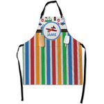 Transportation & Stripes Apron With Pockets w/ Name or Text