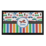 Transportation & Stripes Bar Mat - Small (Personalized)