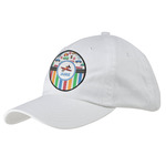 Transportation & Stripes Baseball Cap - White (Personalized)