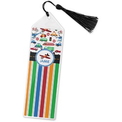 Transportation & Stripes Book Mark w/Tassel (Personalized)