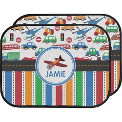 Transportation & Stripes Car Floor Mats (Back Seat) (Personalized)