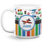 Transportation & Stripes Coffee Mug - 20 oz - White