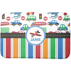 Transportation & Stripes Dish Drying Mat (Personalized)