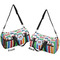 Transportation & Stripes Duffle bag small front and back sides