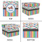 Transportation & Stripes Gift Boxes with Lid - Canvas Wrapped - Large - Approval