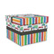 Transportation & Stripes Gift Boxes with Lid - Canvas Wrapped - Medium - Front/Main