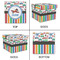 Transportation & Stripes Gift Boxes with Lid - Canvas Wrapped - Small - Approval