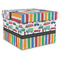 Transportation & Stripes Gift Boxes with Lid - Canvas Wrapped - XX-Large - Front/Main