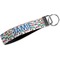 Transportation & Stripes Webbing Keychain FOB with Metal