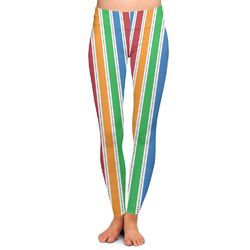 Transportation & Stripes Ladies Leggings - Small