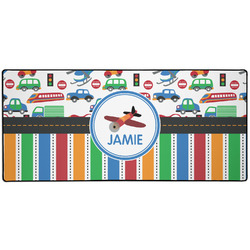 Transportation & Stripes 3XL Gaming Mouse Pad - 35" x 16" (Personalized)