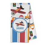 Transportation & Stripes Kitchen Towel - Microfiber (Personalized)